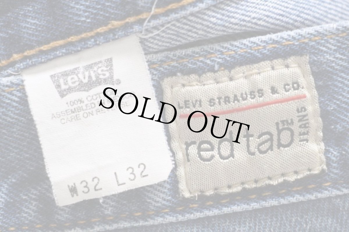 画像6: 00s メキシコ製 Levi'sリーバイス red tab 595 デニムパンツ w32 (6)