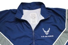画像3: 19 米軍 U.S.AIR FORCE PTU トレーニング ナイロンジャケット 紺 S-R★IPFU (3)