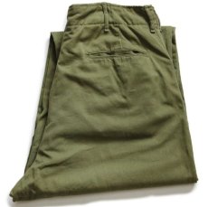 画像2: 60s BSA ボーイスカウト コットンツイル パンツ オリーブ w31 (2)
