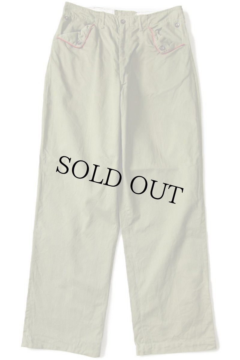 画像4: 60s BSA ボーイスカウト コットンツイル パンツ オリーブ w31 (4)