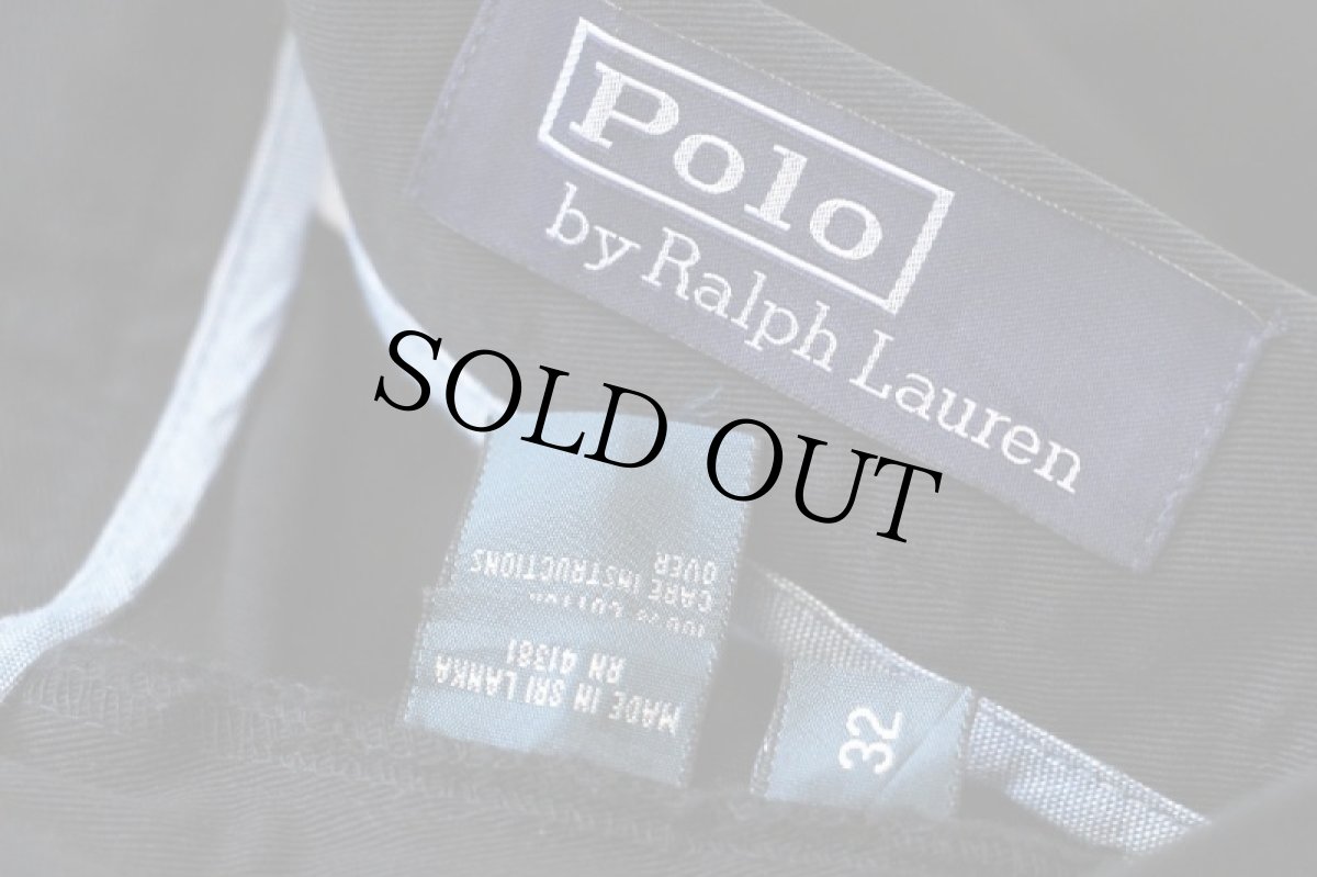 画像5: デッドストック★00s ポロ ラルフローレン コットン チノ ショートパンツ 黒 32★ショーツ (5)