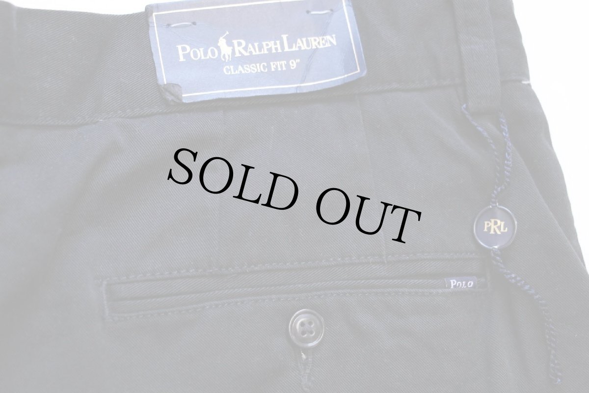 画像6: デッドストック★00s ポロ ラルフローレン コットン チノ ショートパンツ 黒 32★ショーツ (6)