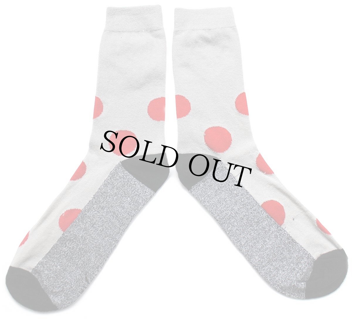 画像3: 未使用★Keith Haringキースへリング Heart Face アート ドット柄 ソックス 10-13★靴下 (3)