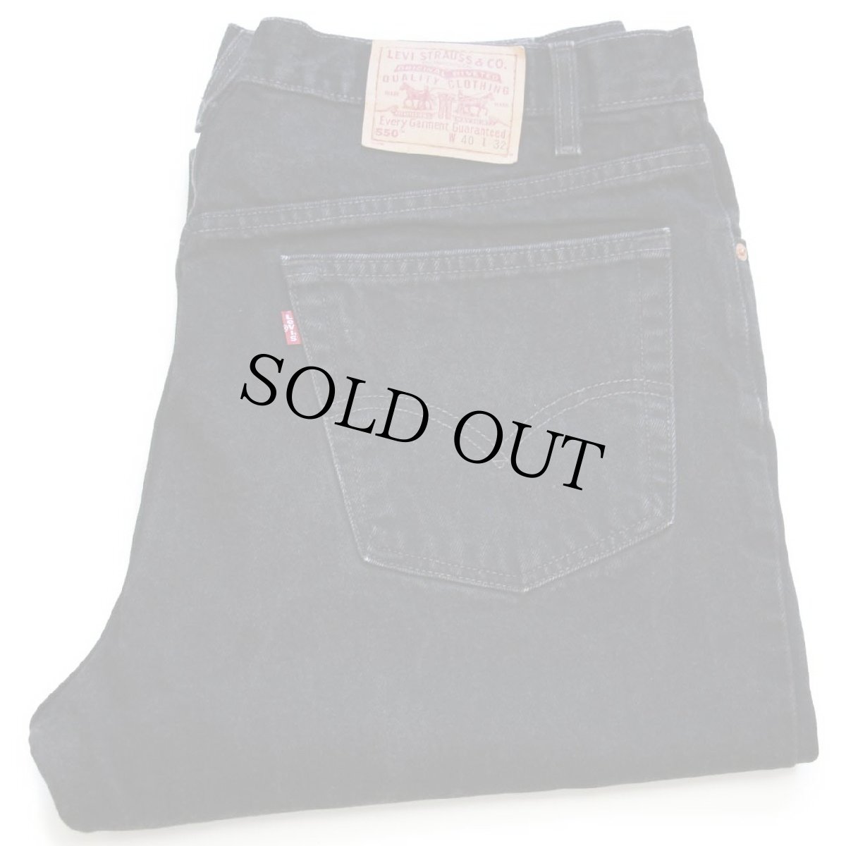 画像1: 90s USA製 Levi'sリーバイス 550 ブラック デニムパンツ w40★167 (1)