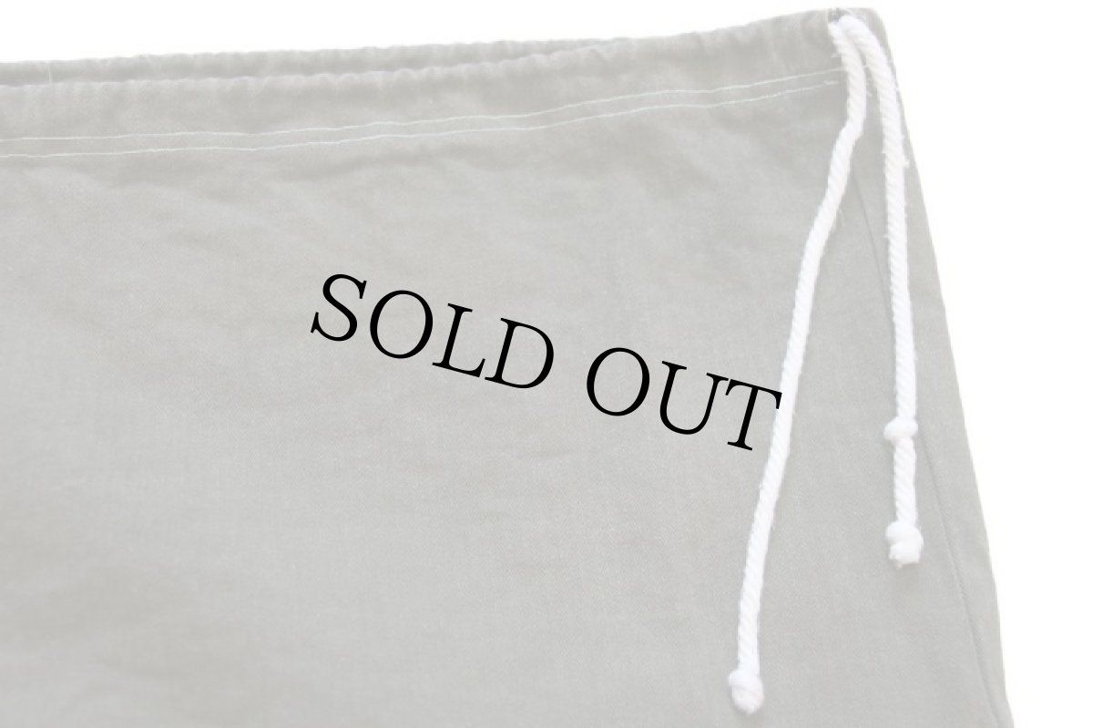 画像4: ハンドメイド HBT ヘリンボーンツイル バラックバッグ オリーブ★ランドリーバッグ (4)