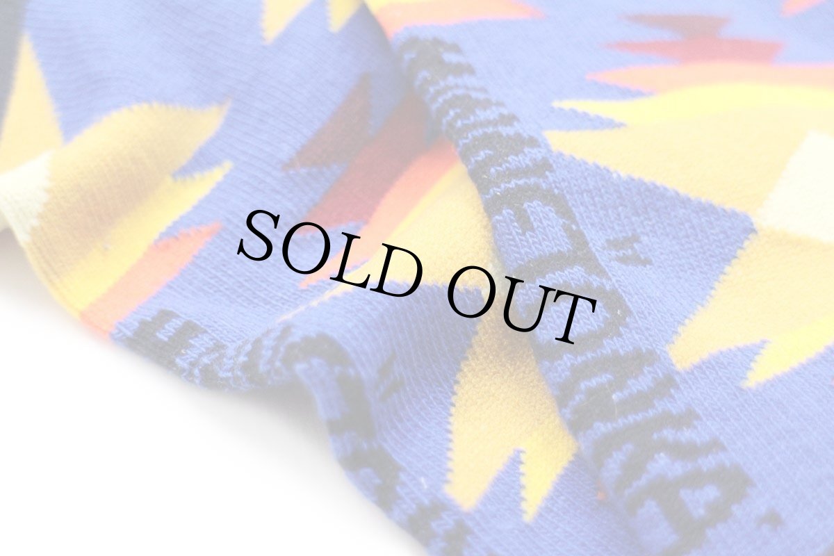 画像6: 未使用★MINNETONKAミネトンカ ネイティブ柄 ソックス ブルー×ネイビー★靴下 (6)