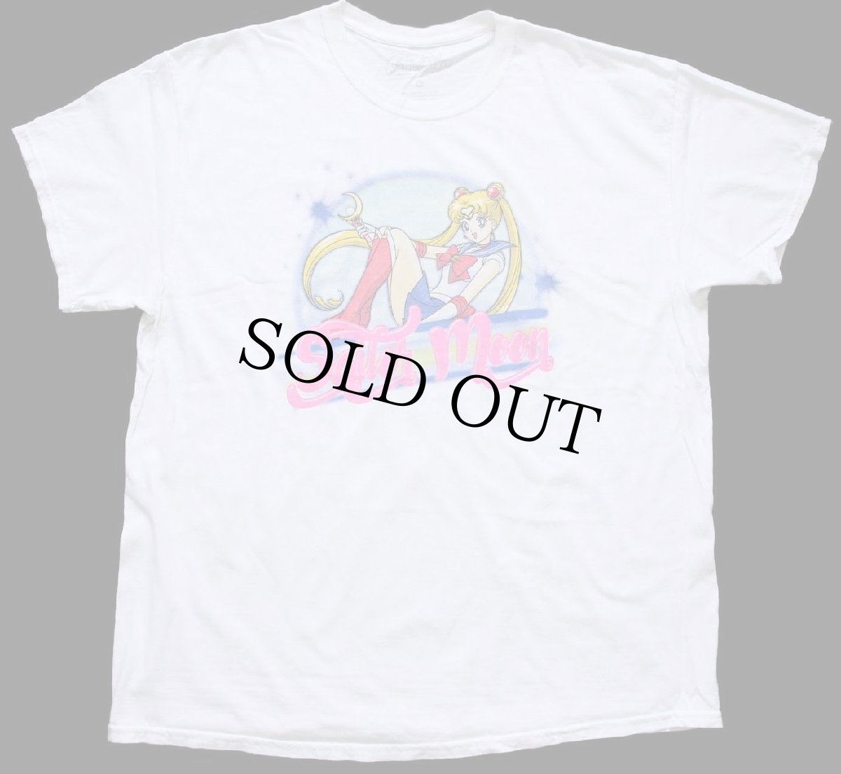 画像2: Sailor Moon 美少女戦士セーラームーン 月野うさぎ コットンTシャツ 白 XL (2)