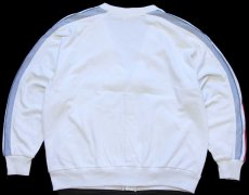 画像2: 70s フランス製 CHEMISE LACOSTE ラコステ 鹿の子 スウェット カーディガン 白 5 (2)