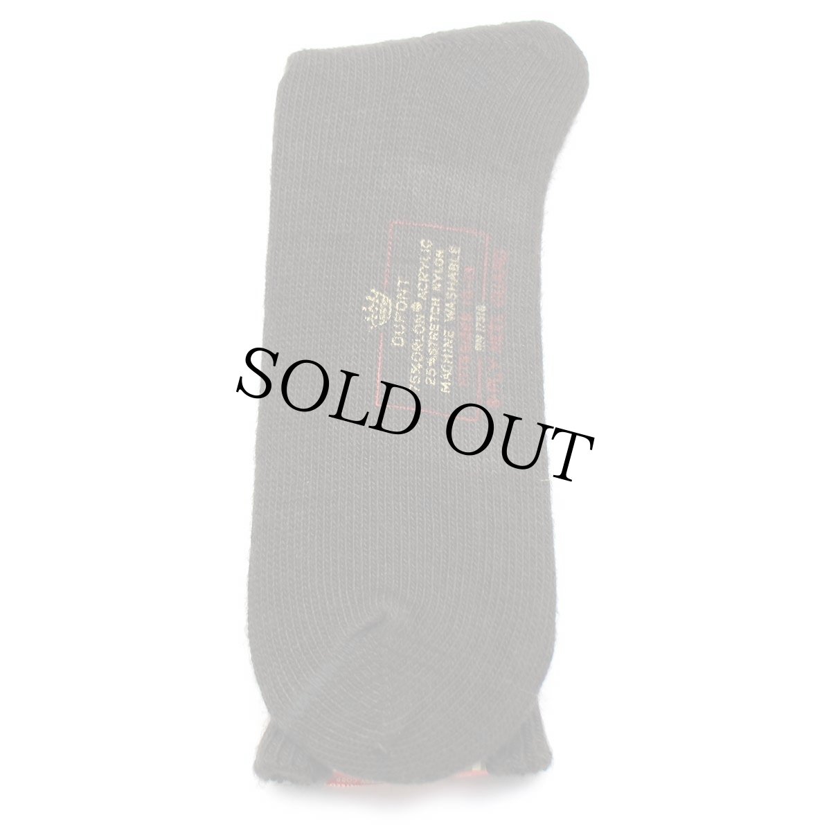 画像2: デッドストック★ビンテージ BVD Hi-Bulk 8-PLY 無地 ストレッチ アクリル ソックス オリーブドラブ 10-13★靴下 (2)