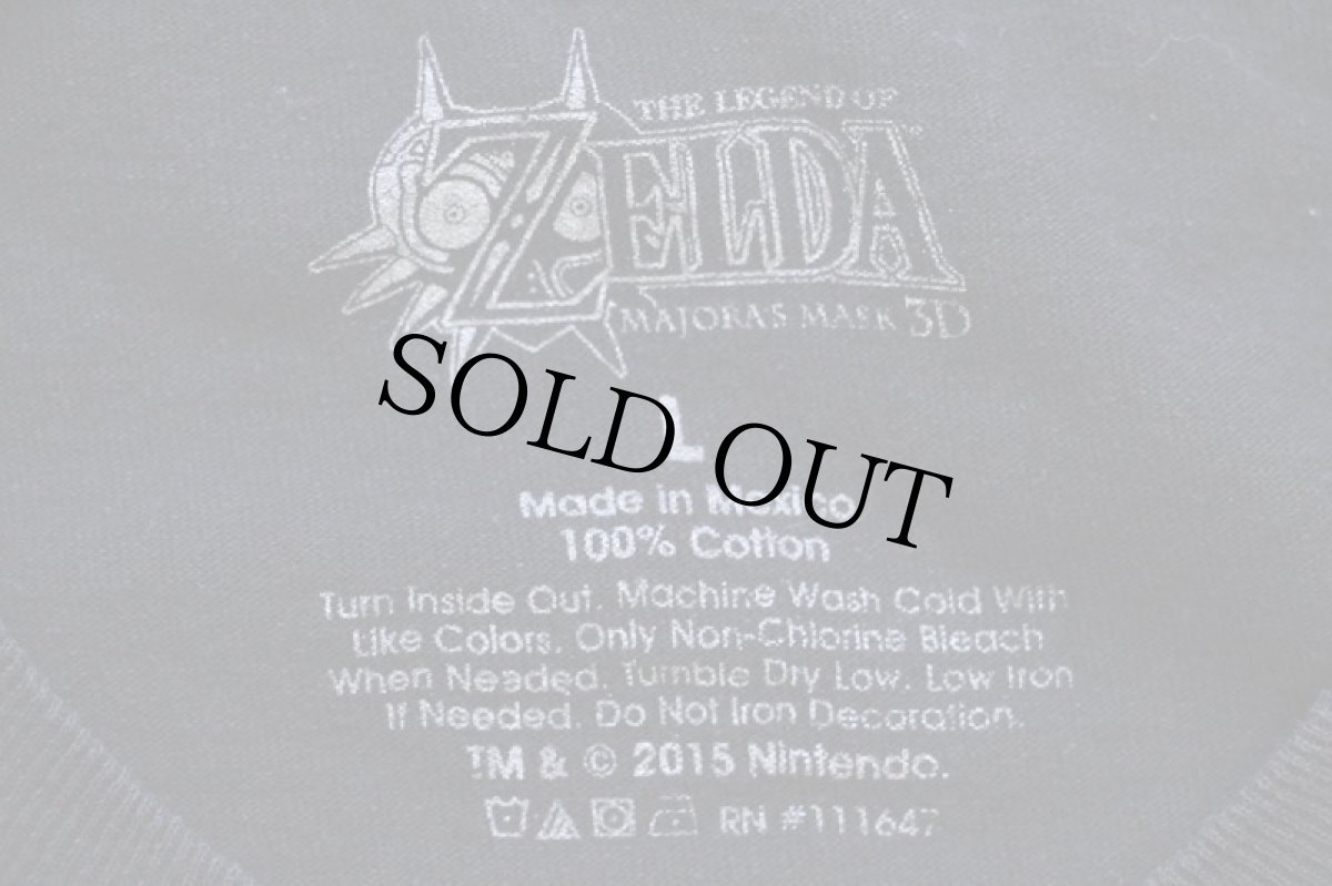 画像4: Nintendo ZELDA MAJORA'S MASK 3D ゼルダの伝説 ムジュラの仮面 リンク コットンTシャツ 黒 L (4)
