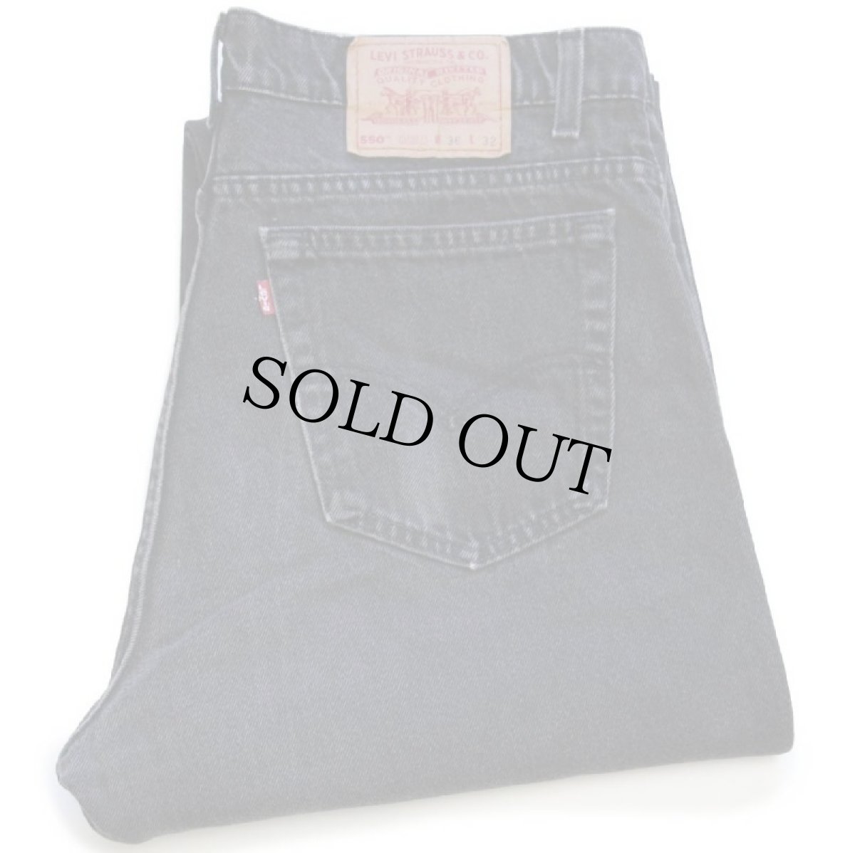 画像1: 90s USA製 Levi'sリーバイス 550 ブラック デニムパンツ w36 L32★166 (1)
