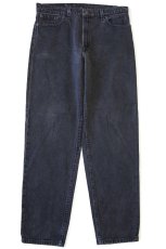 画像2: 90s USA製 Levi'sリーバイス 550 ブラック デニムパンツ w36 L32★166 (2)