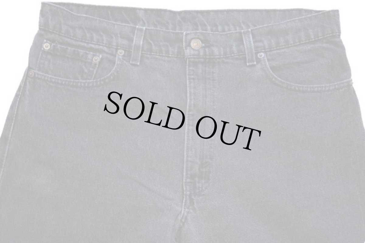 画像4: 90s USA製 Levi'sリーバイス 550 ブラック デニムパンツ w36 L32 (4)