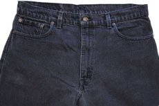 画像4: 90s USA製 Levi'sリーバイス 550 ブラック デニムパンツ w36 L32★166 (4)