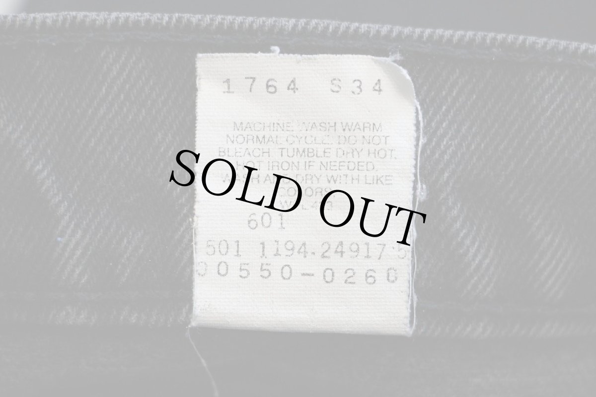 画像7: 90s USA製 Levi'sリーバイス 550 ブラック デニムパンツ w36 L32 (7)