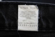画像7: 90s USA製 Levi'sリーバイス 550 ブラック デニムパンツ w36 L32★166 (7)
