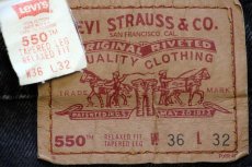 画像6: 90s USA製 Levi'sリーバイス 550 ブラック デニムパンツ w36 L32★166 (6)