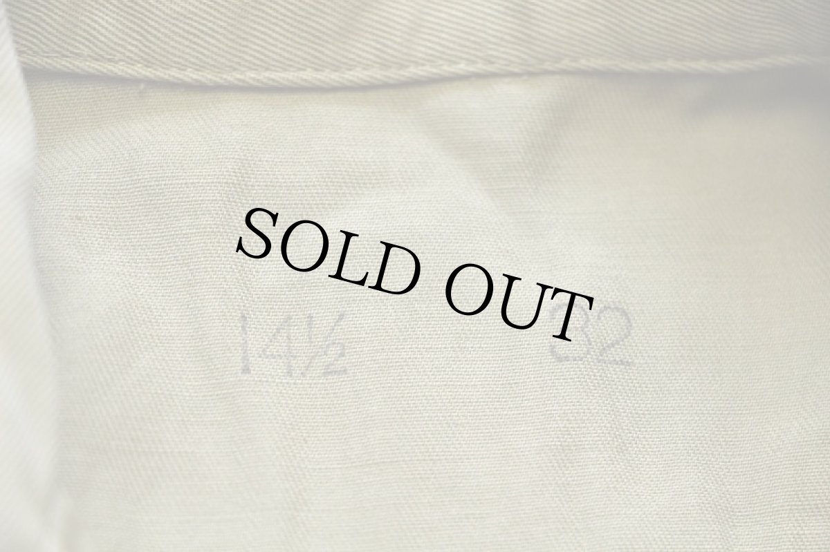 画像4: 40s 米軍 U.S.ARMY コットンツイルシャツ カーキ 14.5 (4)