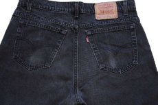 画像5: 90s USA製 Levi'sリーバイス 550 ブラック デニムパンツ w36 L32★166 (5)