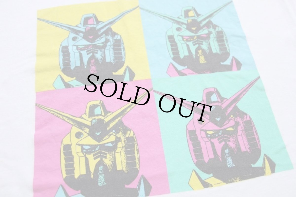 画像5: 機動戦士 GUNDAM ガンダム アンディウォーホル風 コットンTシャツ 白 L (5)