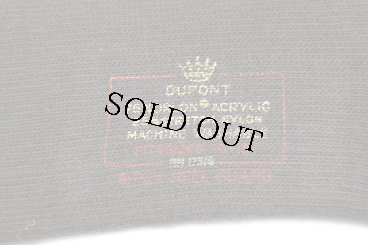 画像7: デッドストック★ビンテージ BVD Hi-Bulk 8-PLY 無地 ストレッチ アクリル ソックス オリーブドラブ 10-13★靴下 (7)