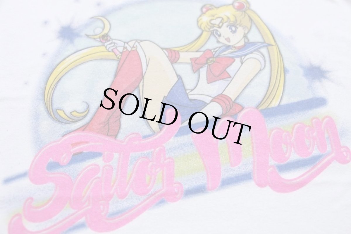 画像5: Sailor Moon 美少女戦士セーラームーン 月野うさぎ コットンTシャツ 白 XL (5)
