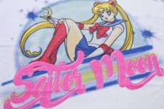 画像5: Sailor Moon 美少女戦士セーラームーン 月野うさぎ コットンTシャツ 白 XL (5)