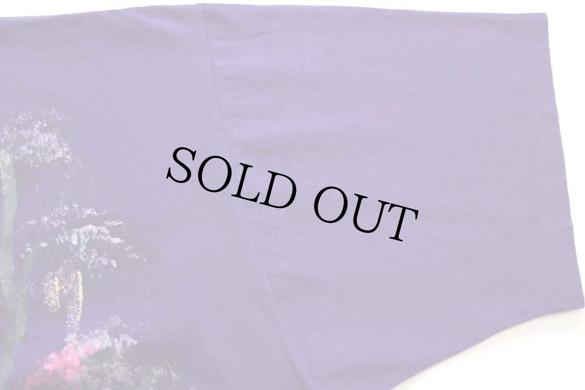 画像6: 90s USA製 New Orleans 風景画 ハンドペイント アート コットンTシャツ 紫 XL (6)
