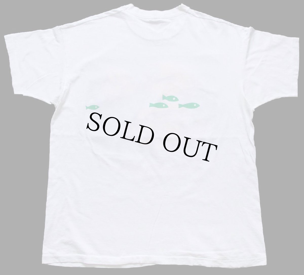 画像3: 90s カナダ製 Vancouver 熱帯魚 蛍光 両面プリント アート コットンTシャツ 白 XL (3)