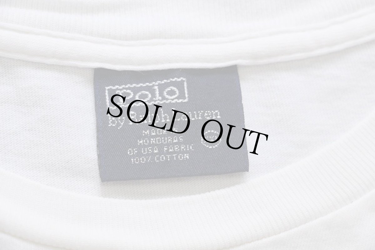 画像4: 00s ポロ ラルフローレン 星条旗 コットンTシャツ 白 XXL★特大 (4)