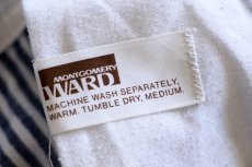 画像6: 70s MONTGOMERY WARD ペンキ飛び エプロン付き ヒッコリー ストライプ オーバーオール (6)