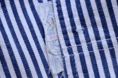 画像7: 70s MONTGOMERY WARD ペンキ飛び エプロン付き ヒッコリー ストライプ オーバーオール (7)