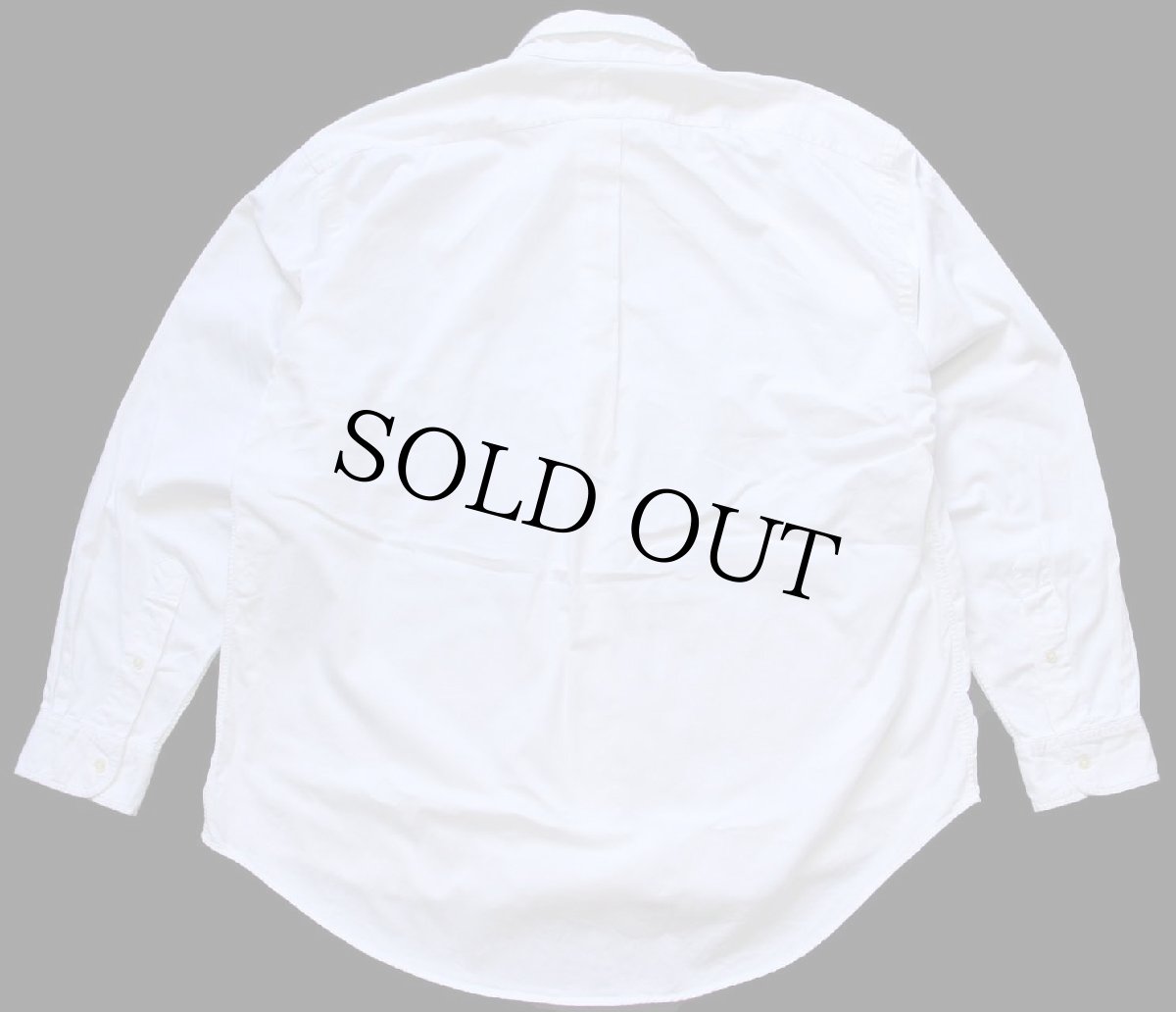画像2: 00s ラルフローレン BLAKE ワンポイント ボタンダウン コットンシャツ 白★特大 (2)