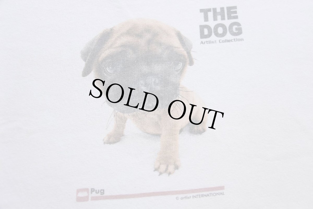 画像5: 00s THE DOG Pug ドッグ コットンTシャツ 生成り XL (5)