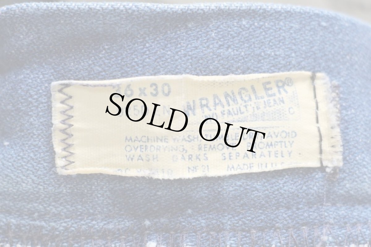 画像6: 70s USA製 Wranglerラングラー 925DEN フレア デニムパンツ ヒゲ w36 (6)