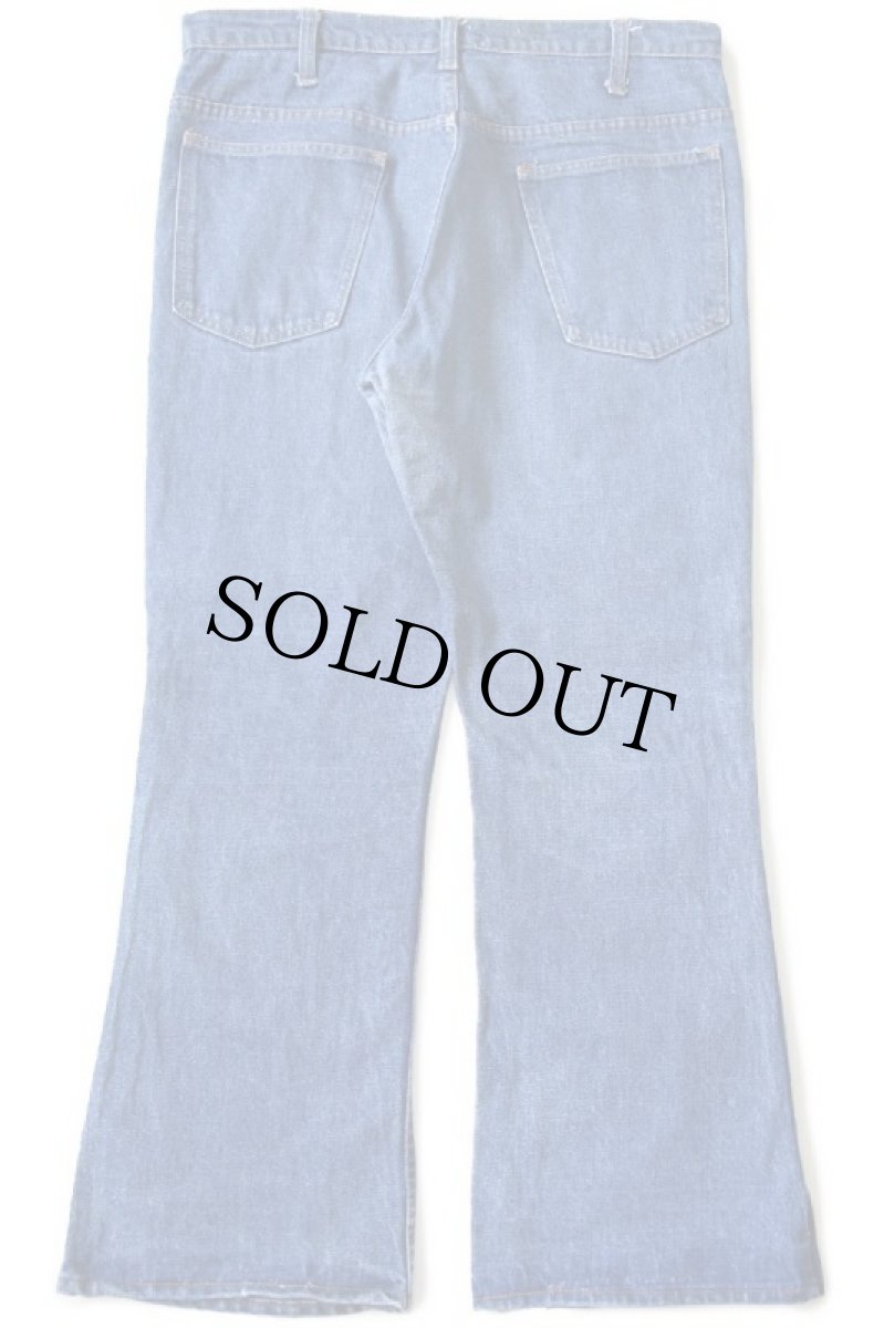 画像3: 80s JCPenney PLAIN POCKETS フレア デニムパンツ w36 (3)