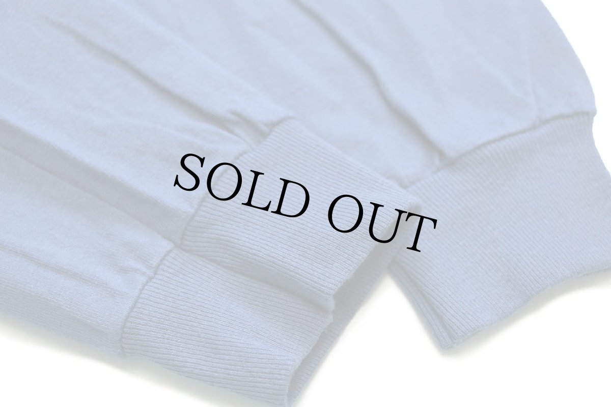 画像7: デッドストック★90s USA製 OLD NAVYオールドネイビー 袖プリント コットン 長袖Tシャツ ブルーグレー (7)