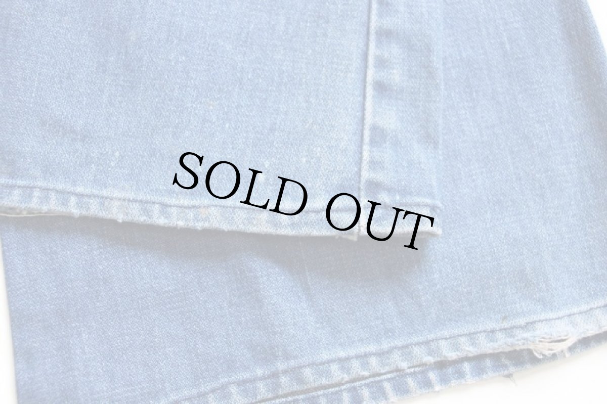 画像9: 70s USA製 Wranglerラングラー 925DEN フレア デニムパンツ ヒゲ w36 (9)