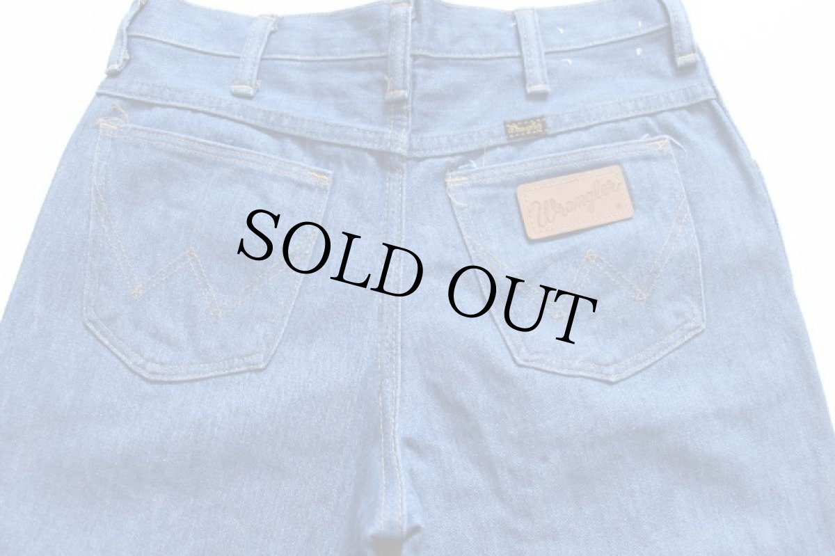 画像5: 70s USA製 Wranglerラングラー フレア デニムパンツ W30 L32 STUDENT (5)