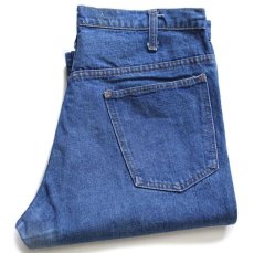 画像1: 80s JCPenney PLAIN POCKETS フレア デニムパンツ w36 (1)