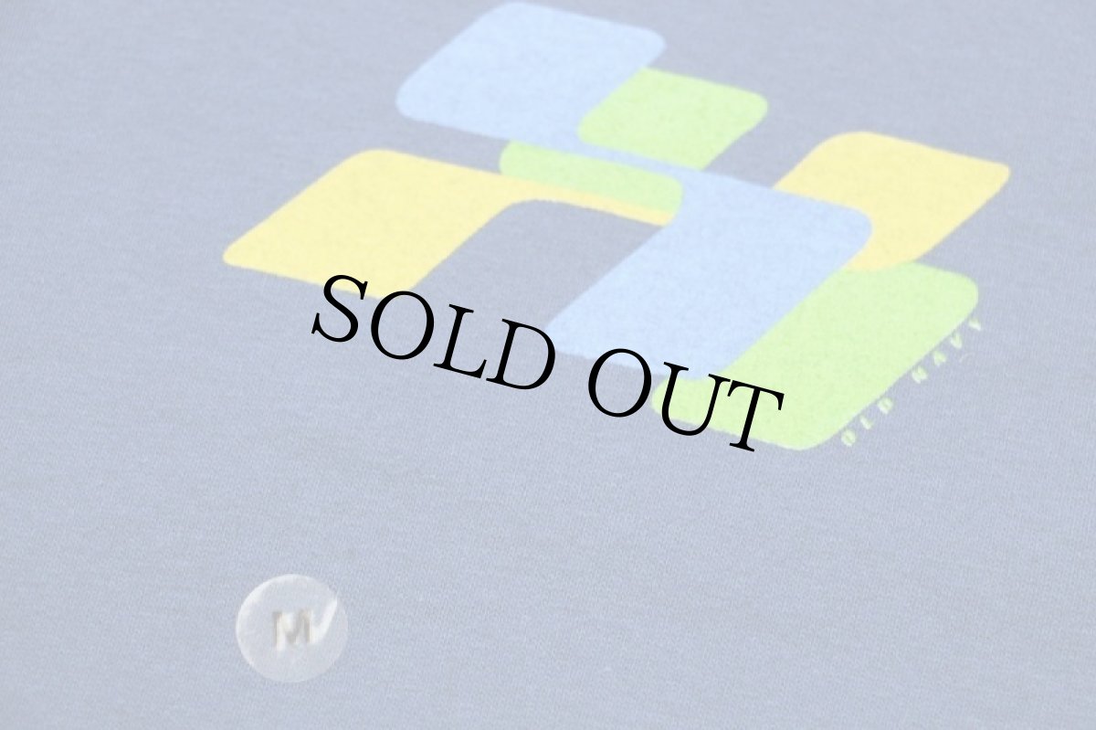 画像6: デッドストック★90s USA製 OLD NAVYオールドネイビー 袖プリント コットン 長袖Tシャツ ブルーグレー (6)