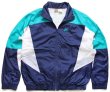 90s NIKEナイキ ロゴ刺繍 マルチカラー 切り替え ナイロンジャケット M