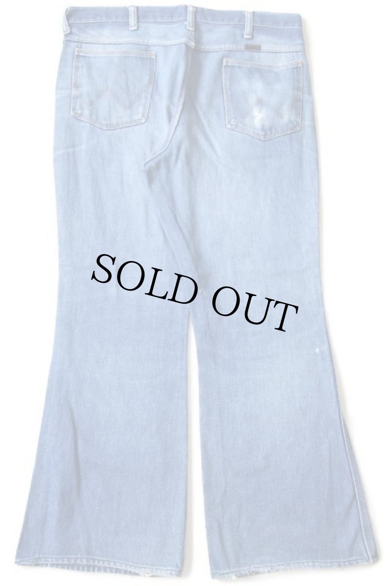 画像3: 70s USA製 Wranglerラングラー 925DEN フレア デニムパンツ ヒゲ w36 (3)