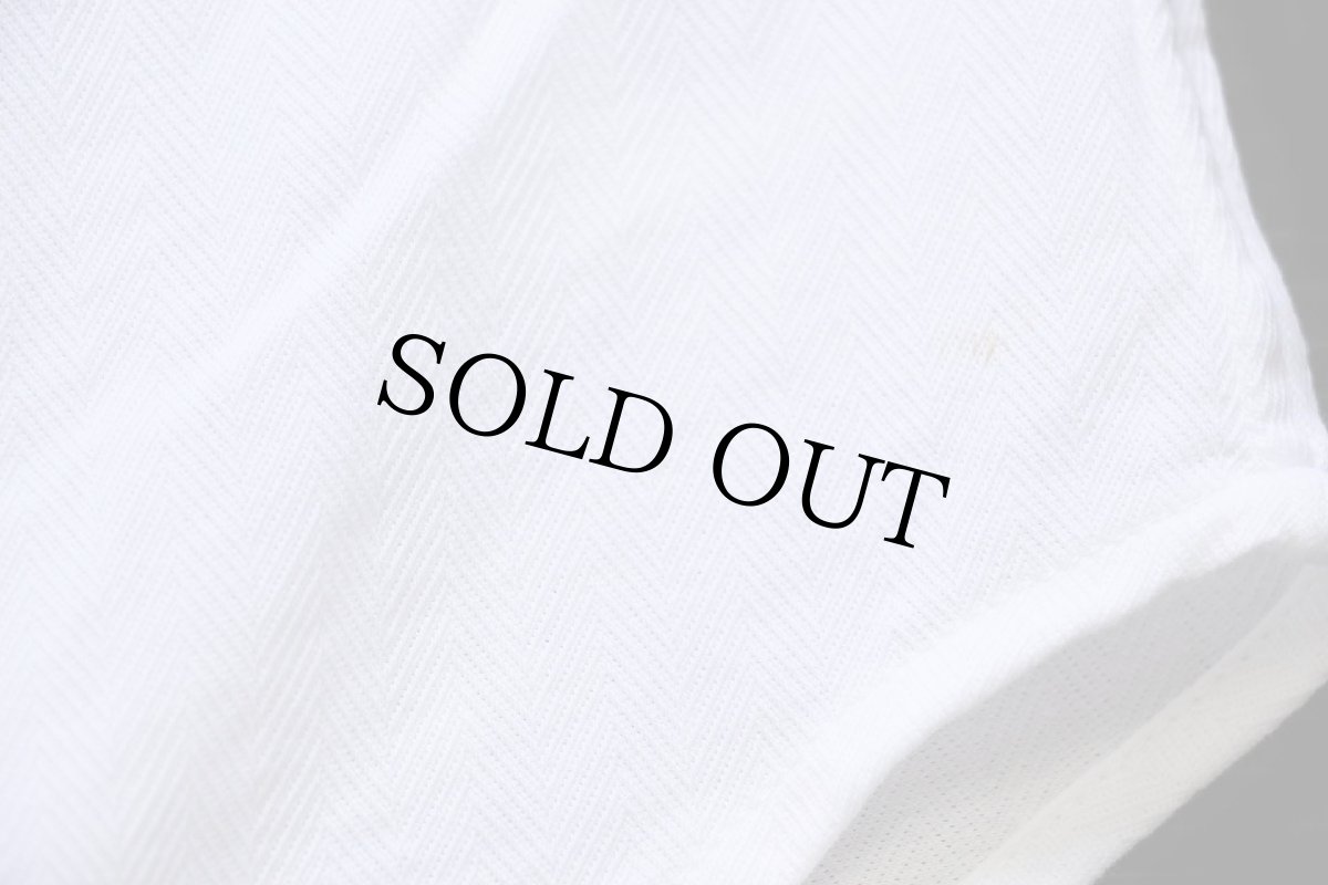 画像5: ポロ ラルフローレン KNIT DRESS SHIRT ワンポイント ワイドカラー ヘリンボーン コットンシャツ 白 XS (5)