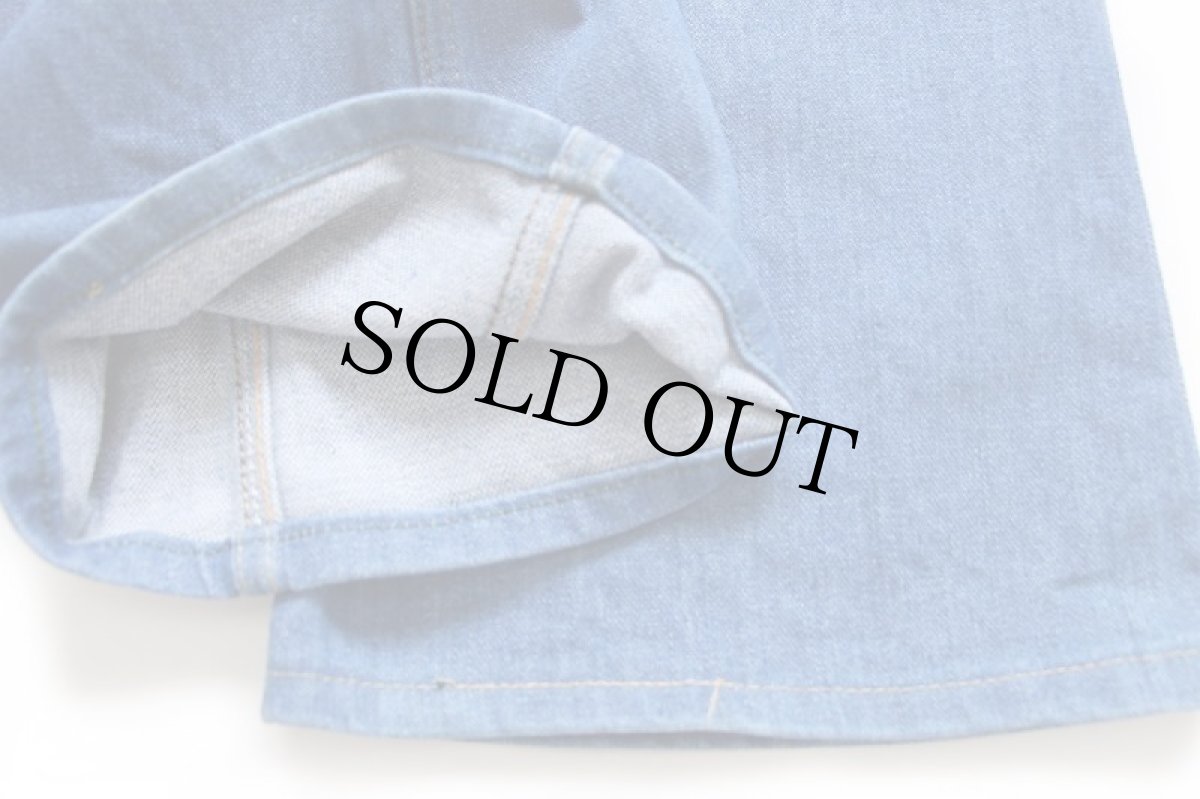 画像8: 70s USA製 Wranglerラングラー フレア デニムパンツ W30 L32 STUDENT (8)