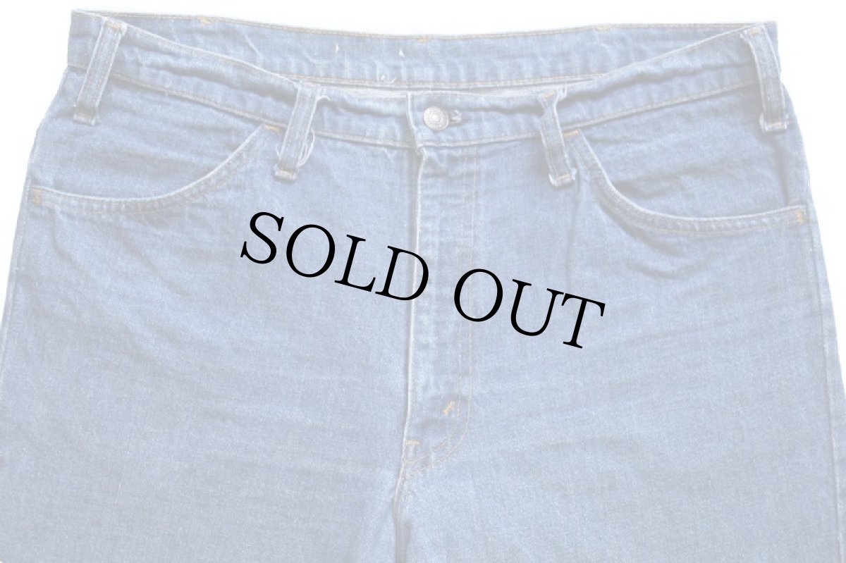 画像4: 80s JCPenney PLAIN POCKETS フレア デニムパンツ w36 (4)