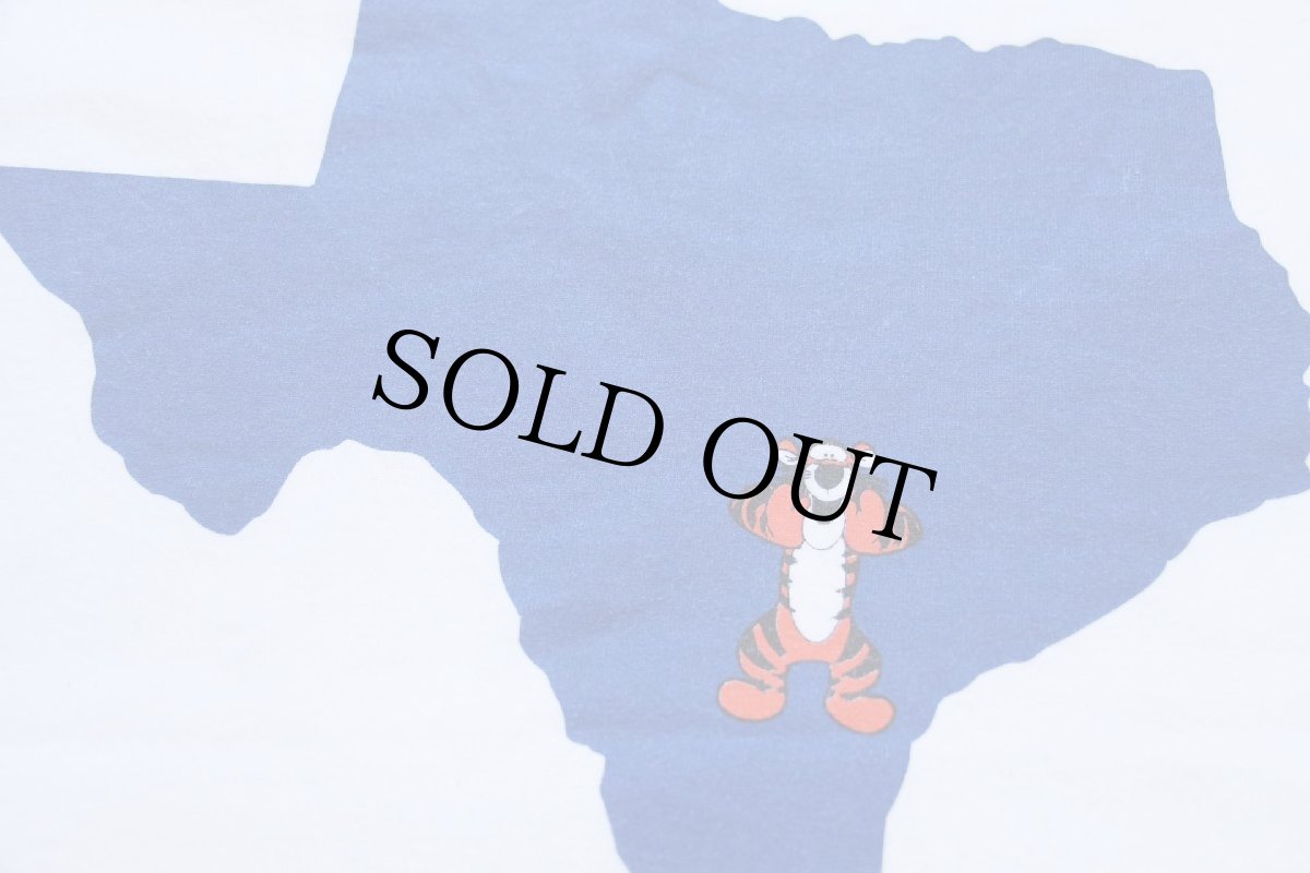 画像4: SABABA BBG テキサス ティガー 両面&袖プリント コットン 長袖Tシャツ 白 L (4)