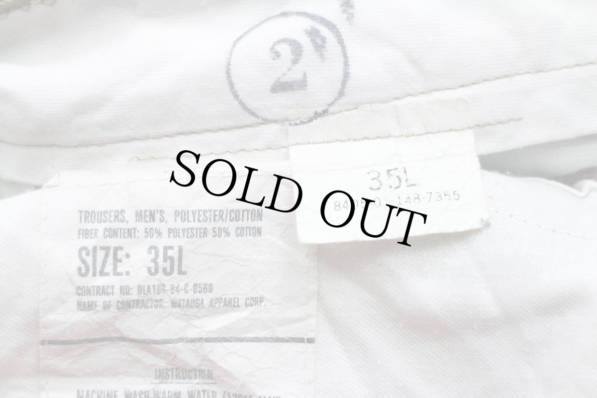 画像6: 80s 米軍 U.S.ARMY チノパン カーキ 35L★11 (6)