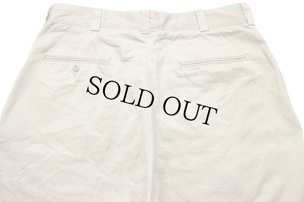 画像5: 80s 米軍 U.S.ARMY チノパン カーキ 35L★11 (5)