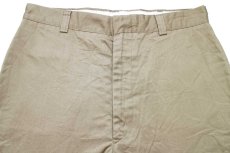 画像4: 80s 米軍 U.S.ARMY チノパン カーキ 35L★11 (4)